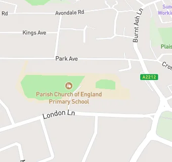 map for Parish Church of England Primary School
