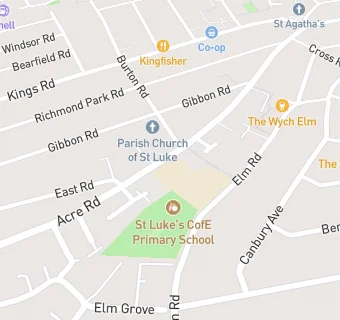 map for St Luke's CofE Primary School