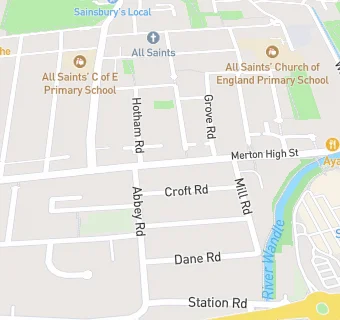 map for Mydentist, Abbey Parade, Wimbledon