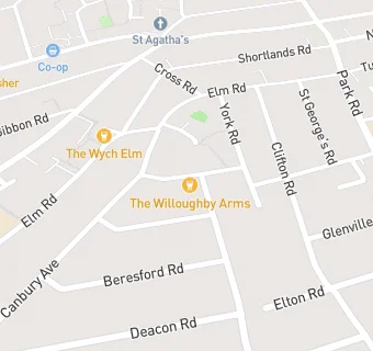 map for Willoughby Arms