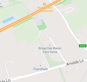 map for Broadoak Manor Care Home