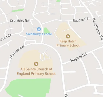 map for All Saints Church of England Primary School