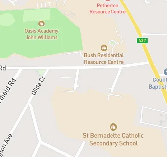 map for St Bernadette Catholic Voluntary Aided Primary School