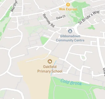 map for Oakfield Primary School