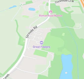 map for Great Fosters Hotel