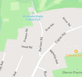 map for Wimbledon Rugby Club