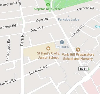 map for St Paul's CofE Primary School, Kingston Hill