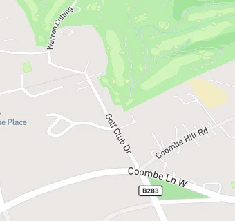 map for Coombe Hill Golf Club