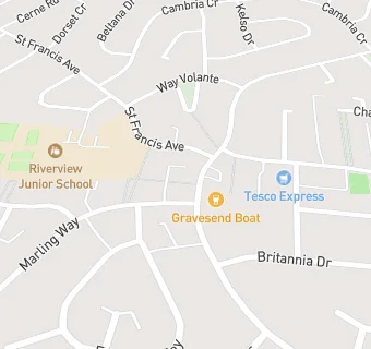 map for Gravesend Boat