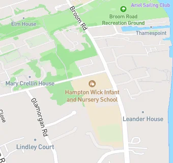 map for Hampton Wick Infant and Nursery School