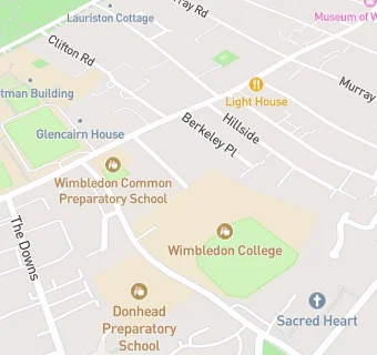 map for Wimbledon College