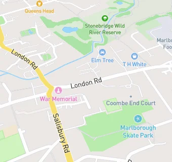 map for Coombe End Court Residential Home