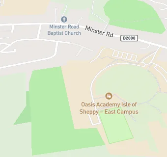 map for Oasis Academy Isle Of Sheppey East Campus