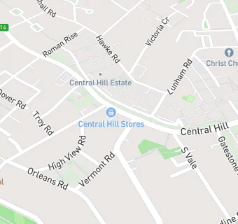 map for Central Hill Stores