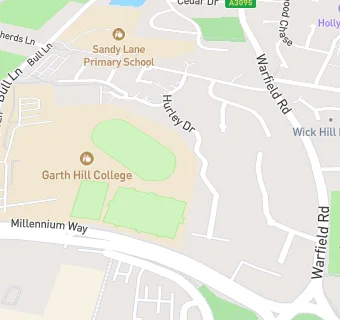 map for Garth Hill College