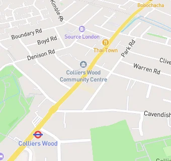 map for Nursery On The Green - Colliers Wood