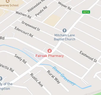 map for Fairoak Pharmacy