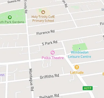 map for Polka Theatre Cafe