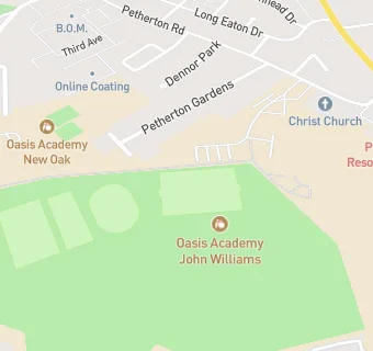 map for Oasis Academy John Williams