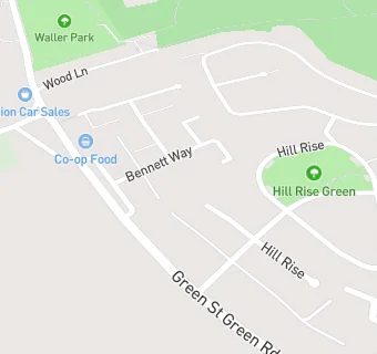 map for Bennett Way Surgery