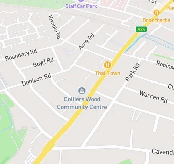 map for Colliers Wood Surgery