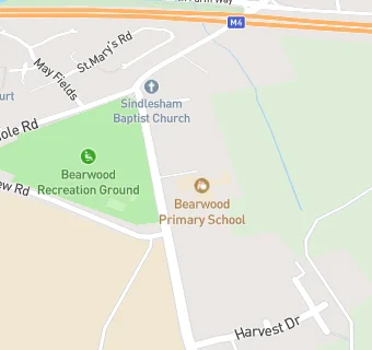 map for Bearwood Primary School