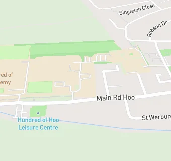 map for Hoo St Werburgh Middle School