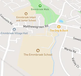 map for The Emmbrook School