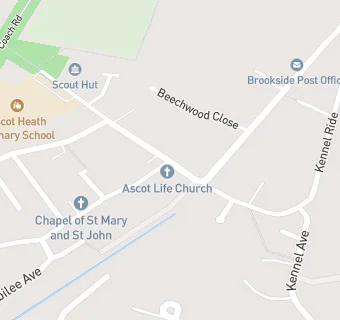 map for Ascot Baptist Church