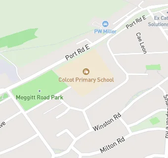 map for Colcot Primary School