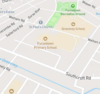 map for Furzedown  Primary School