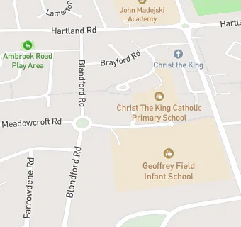 map for Geoffrey Field Infant & Junior School