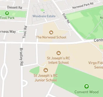 map for St Joseph's RC Infant School
