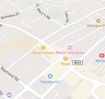 map for The Sushi Co - Wimbledon