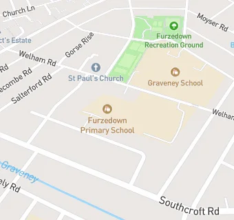 map for Furzedown Primary School