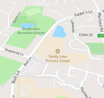 map for Sandy Lane Primary School