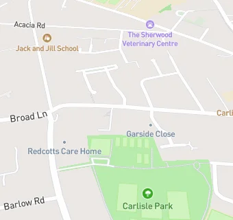 map for Broad Lane Surgery