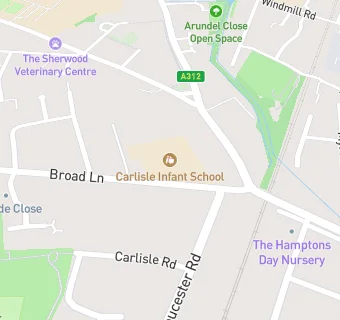 map for Carlisle Infant School