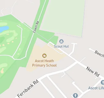 map for Ascot Heath Primary School