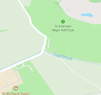 map for St Andrews Major Golf Club