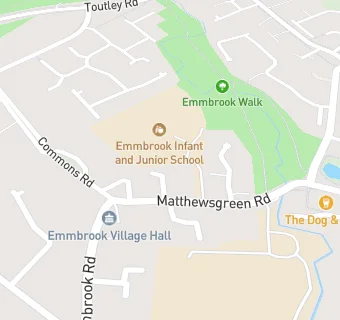 map for Dolce Ltd at Emmbrook Junior Primary School