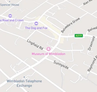 map for Wimbledon Village Club