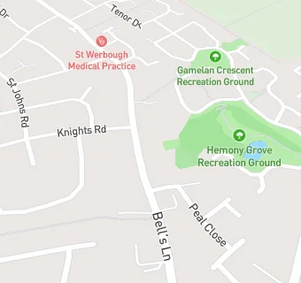 map for St Werburgh Practice