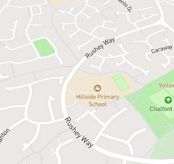 map for Hillside Primary School