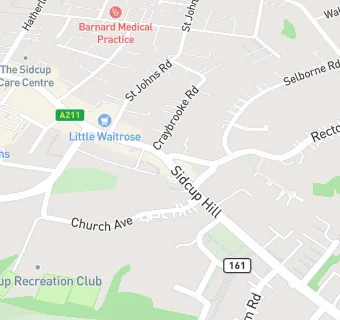 map for Sidcup Hill Dental Care