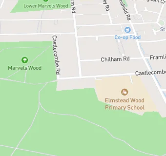 map for Elmstead Wood Primary School