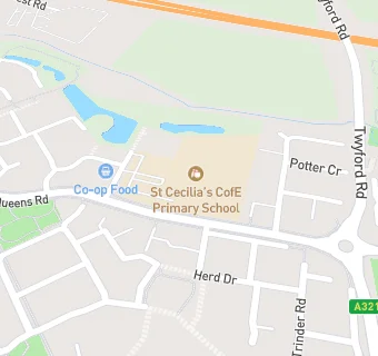 map for St Cecilia's CofE Primary School