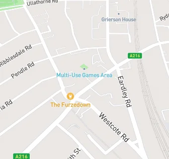 map for Fireaway Pizza