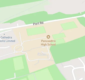 map for Pencoedtre High School