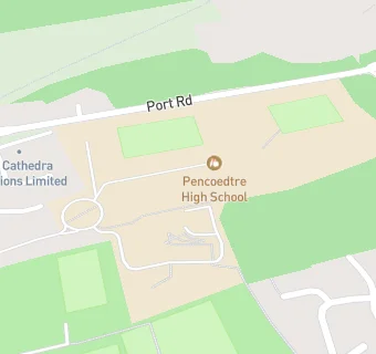 map for Pencoedtre High School